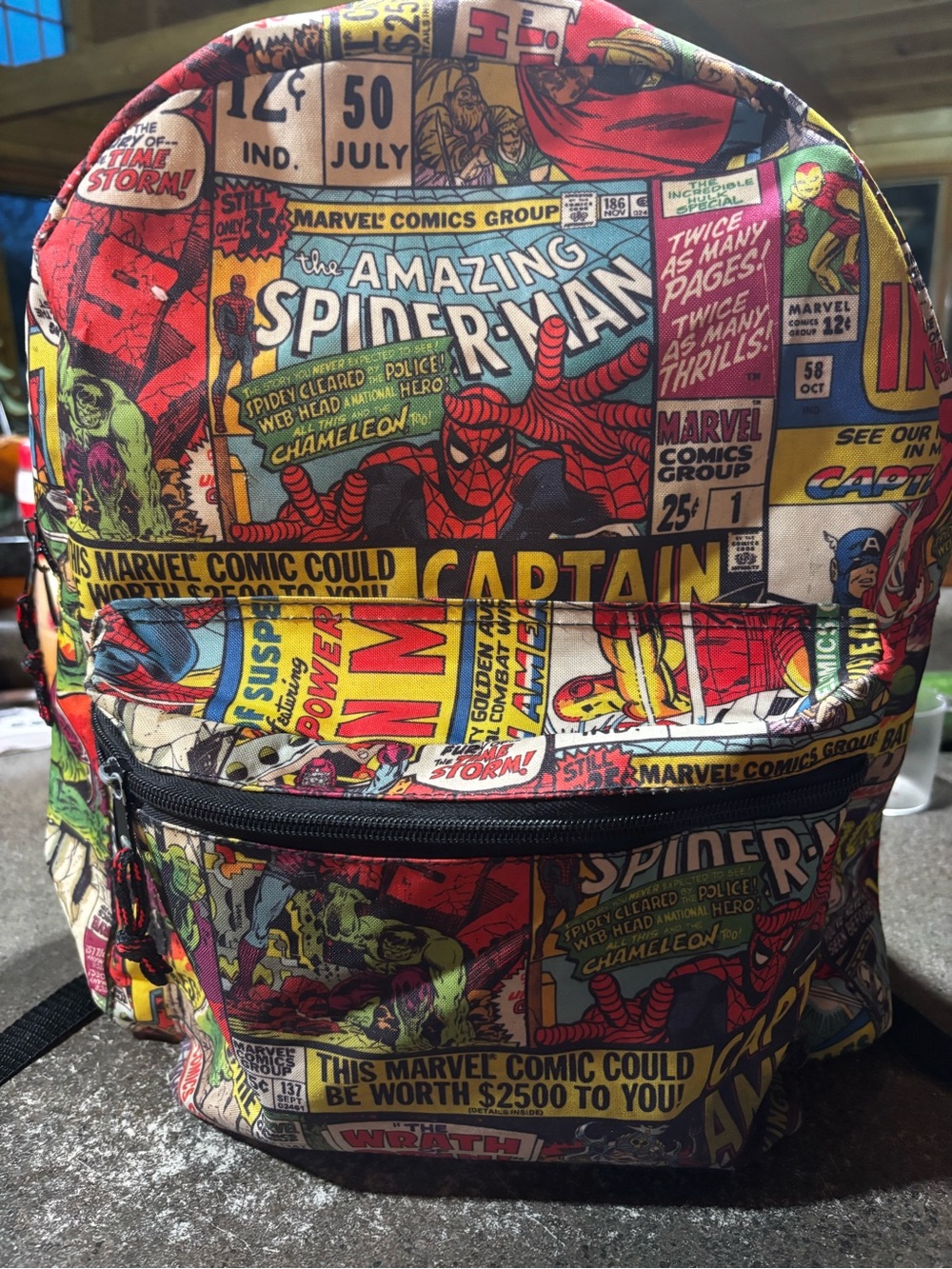 Marvel Vintage Comic Panel Print – Red, Yellow, Blue, Black